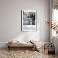 Torres del Paine Travel B&W Poster