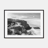 Torrey Pines Landscape B&W Poster