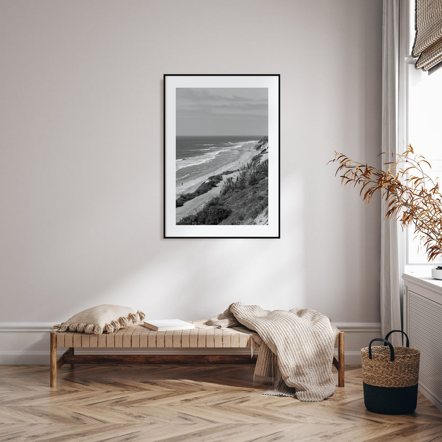 Torrey Pines Photo B&W Poster