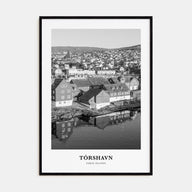 Tórshavn Portrait B&W Poster