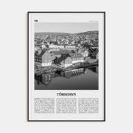 Tórshavn Travel B&W Poster