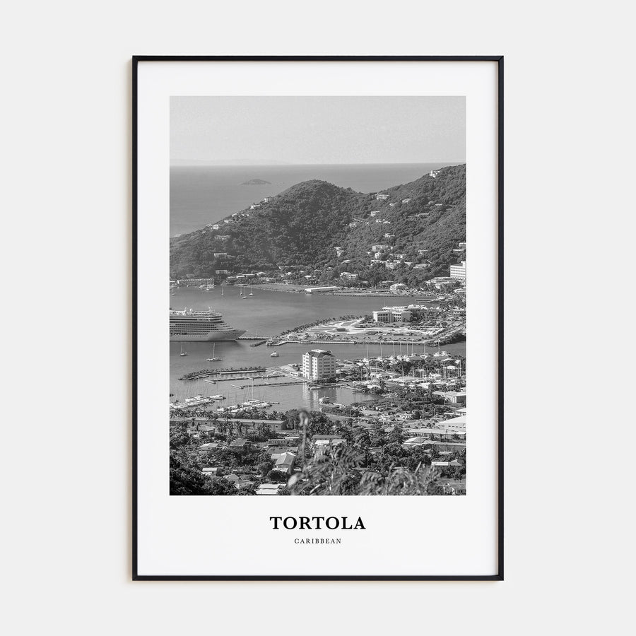 Tortola Portrait B&W Poster