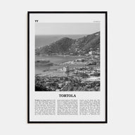 Tortola Travel B&W Poster