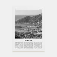 Tortola Travel B&W Poster