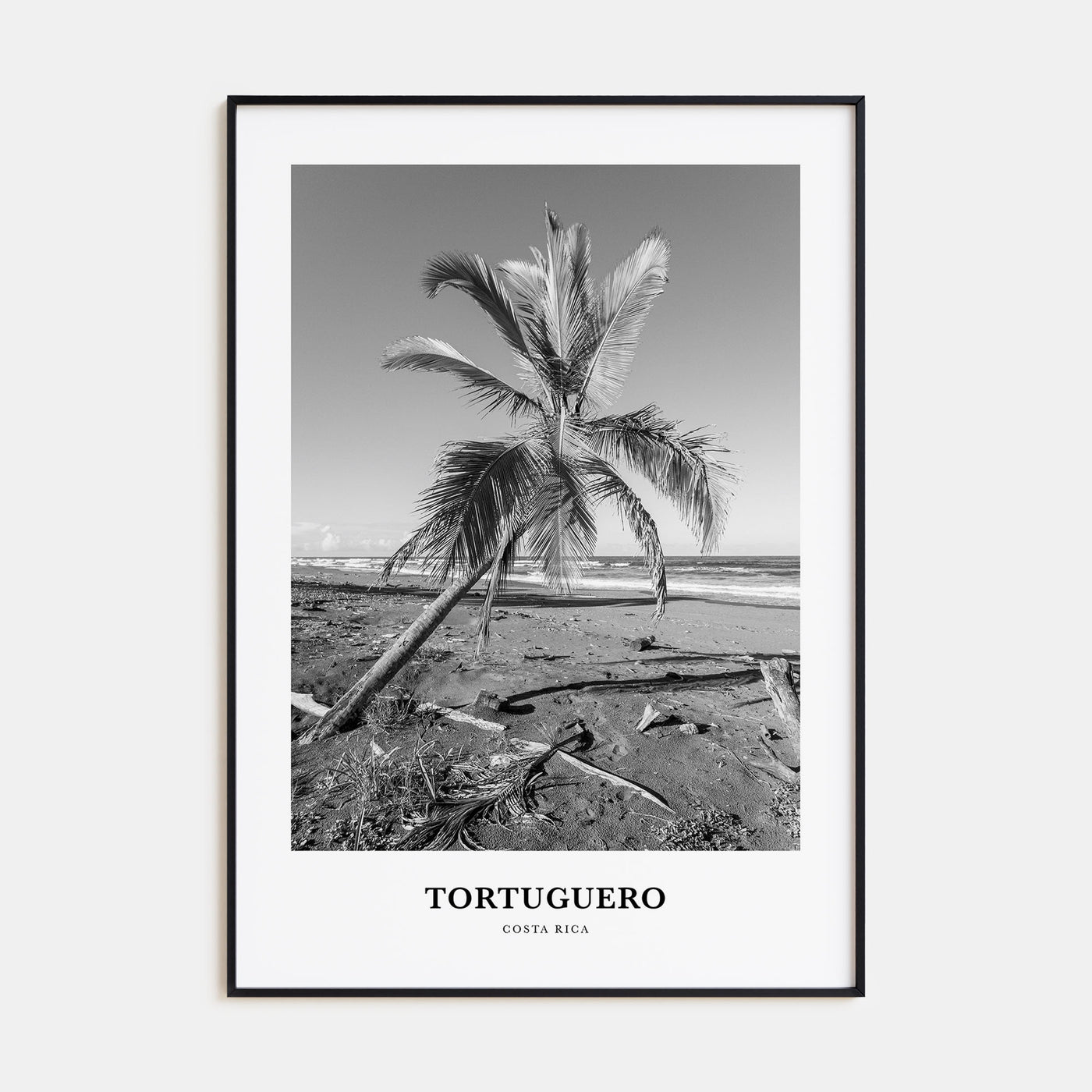 Tortuguero Portrait B&W Poster