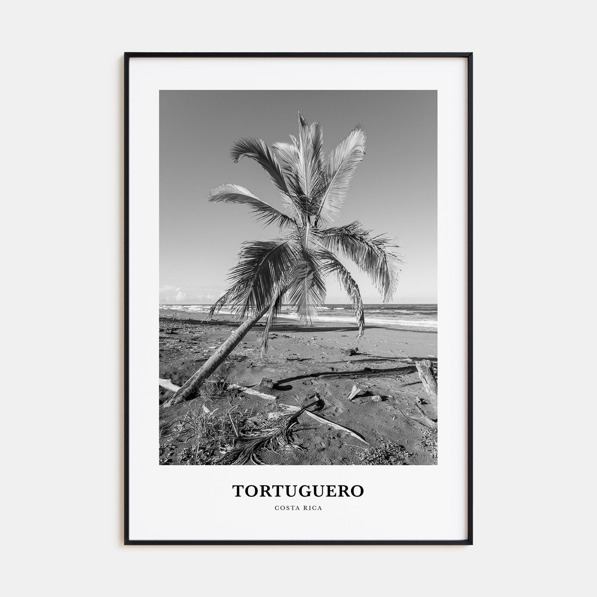 Tortuguero Portrait B&W Poster
