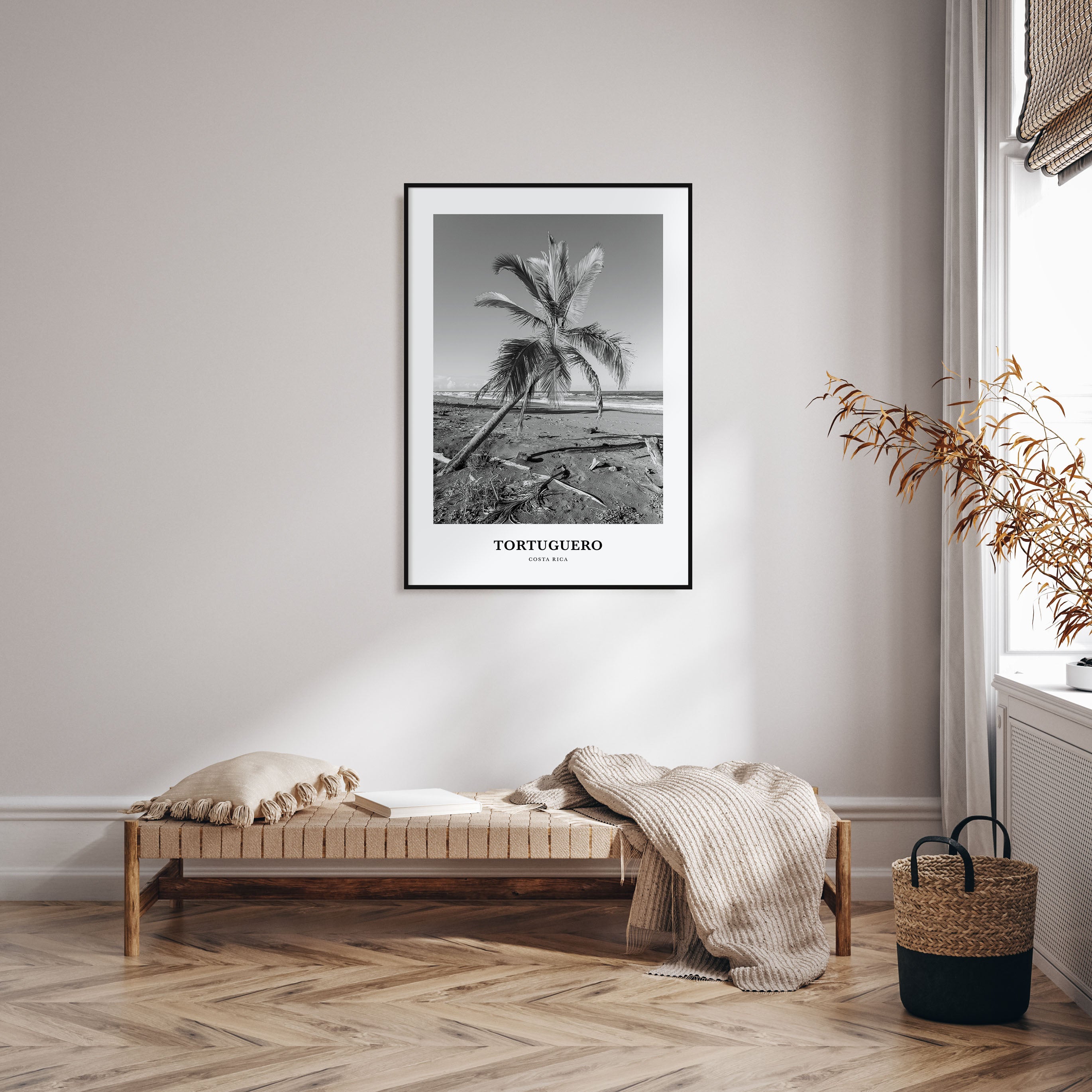 Tortuguero Portrait B&W Poster