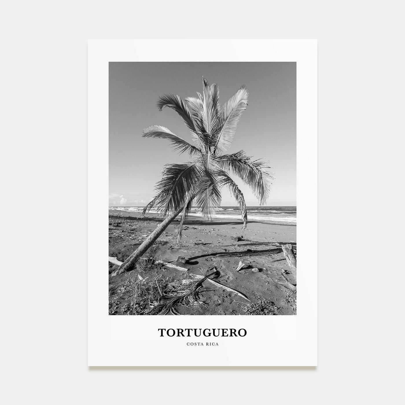 Tortuguero Portrait B&W Poster