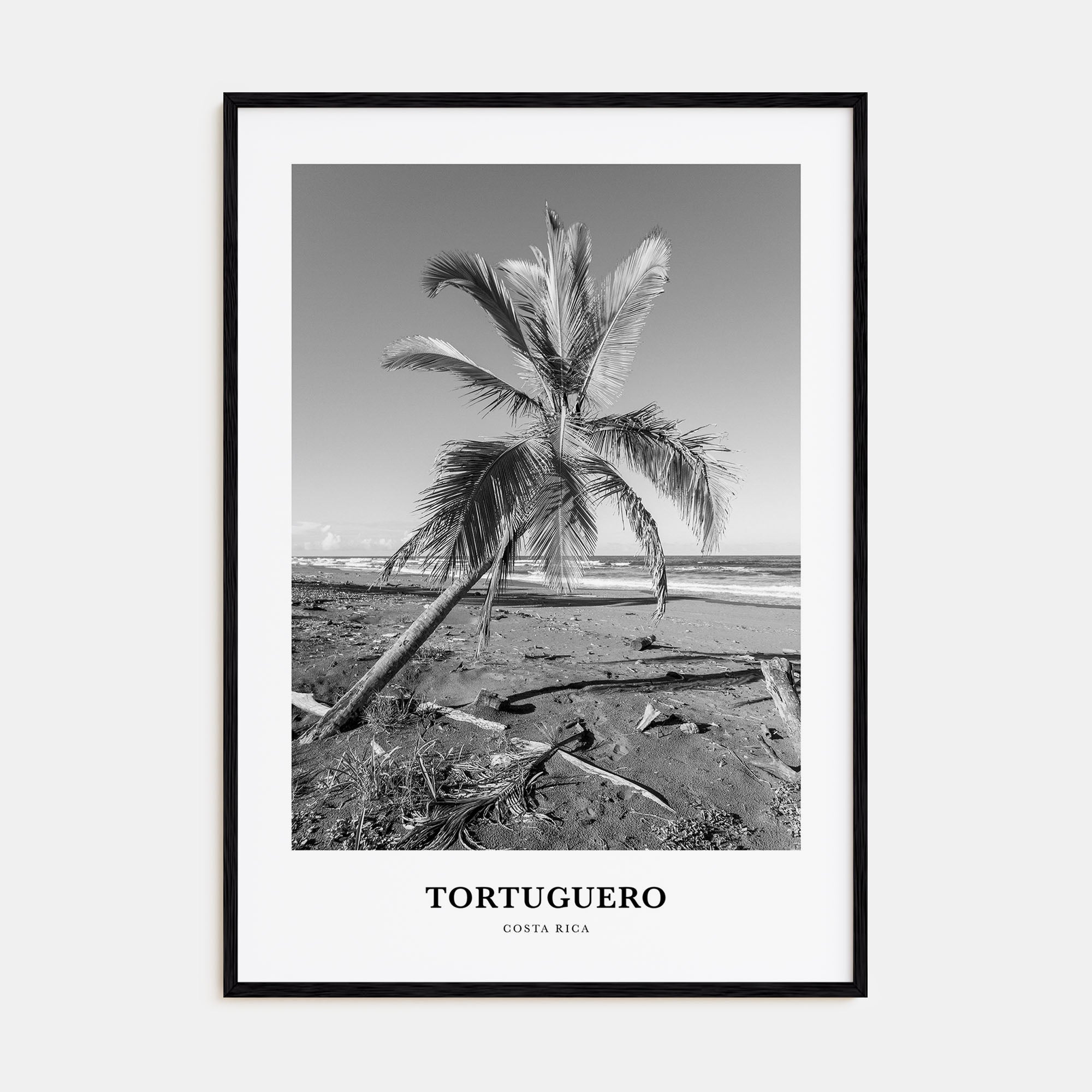 Tortuguero Portrait B&W Poster