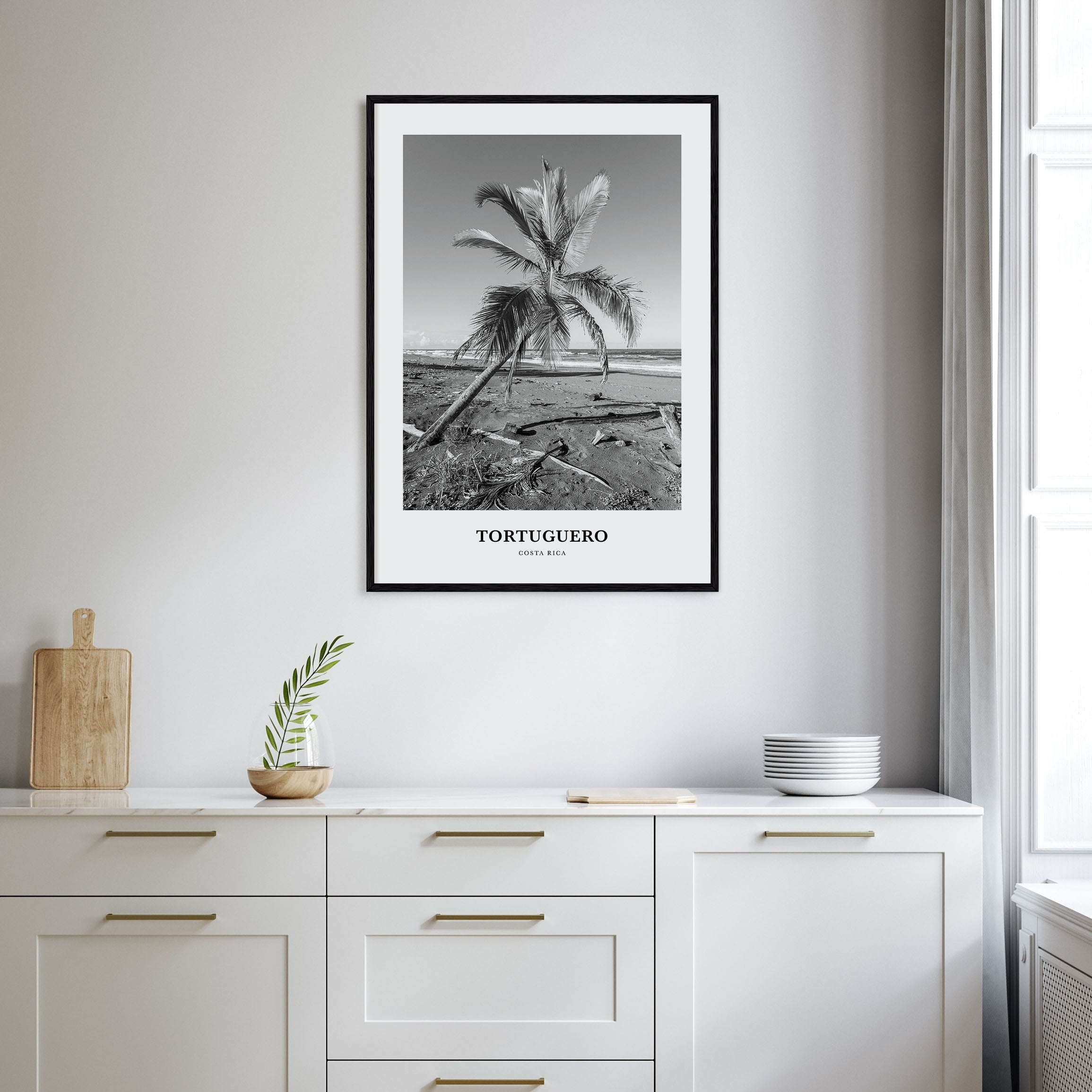 Tortuguero Portrait B&W Poster