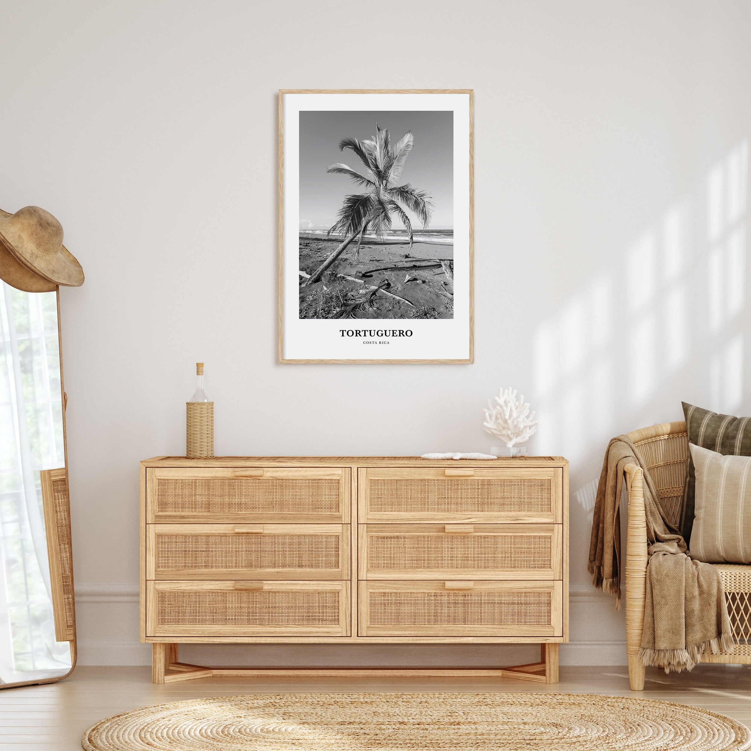 Tortuguero Portrait B&W Poster