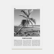 Tortuguero Travel B&W Poster