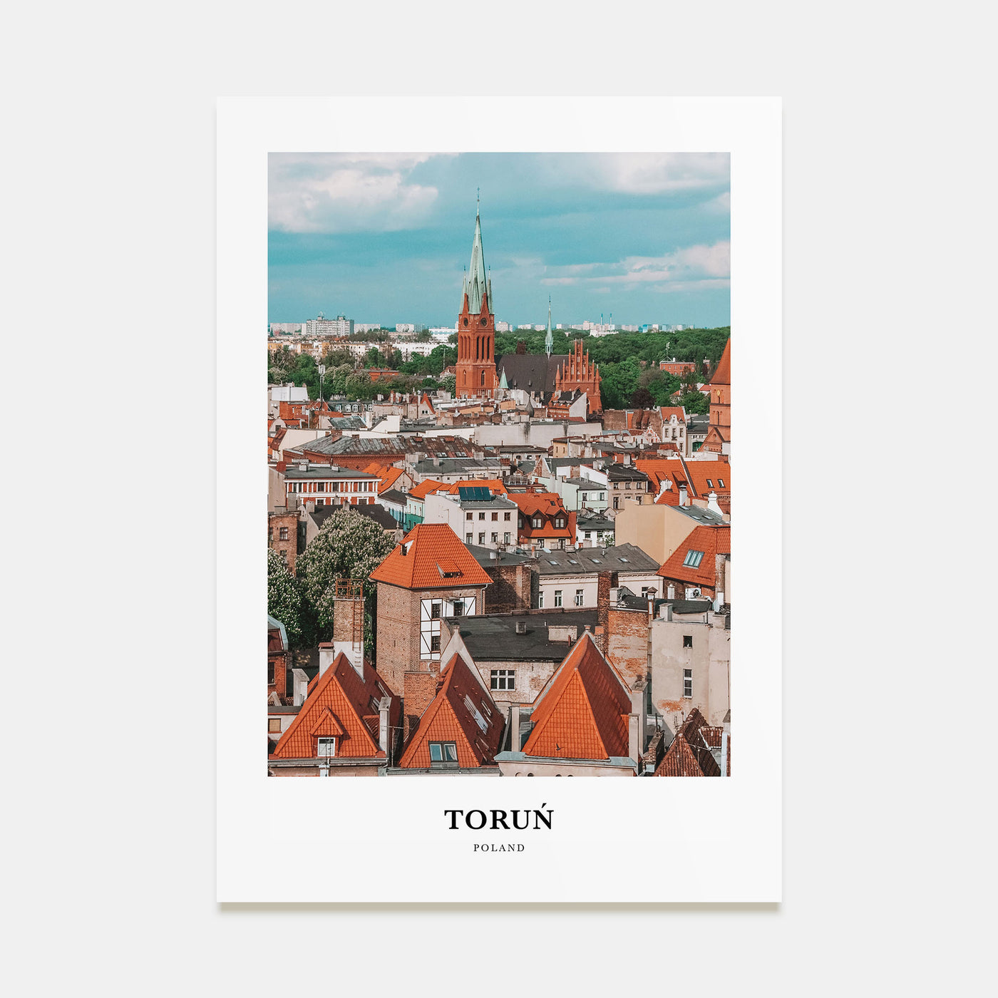 Toruń Portrait Color Poster