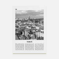 Toruń Travel B&W Poster