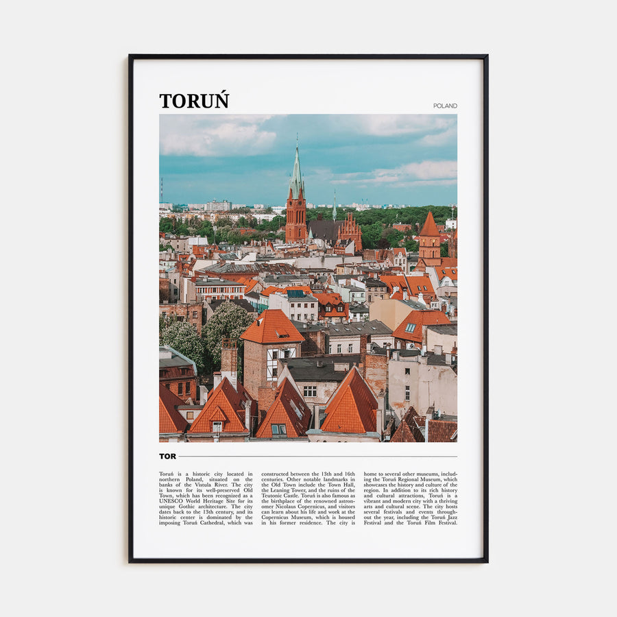 Toruń Travel Color Poster