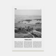 Toscana Travel B&W Poster