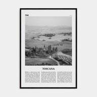 Toscana Travel B&W Poster
