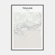 Toulon Map Portrait Poster