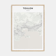 Toulon Map Portrait Poster