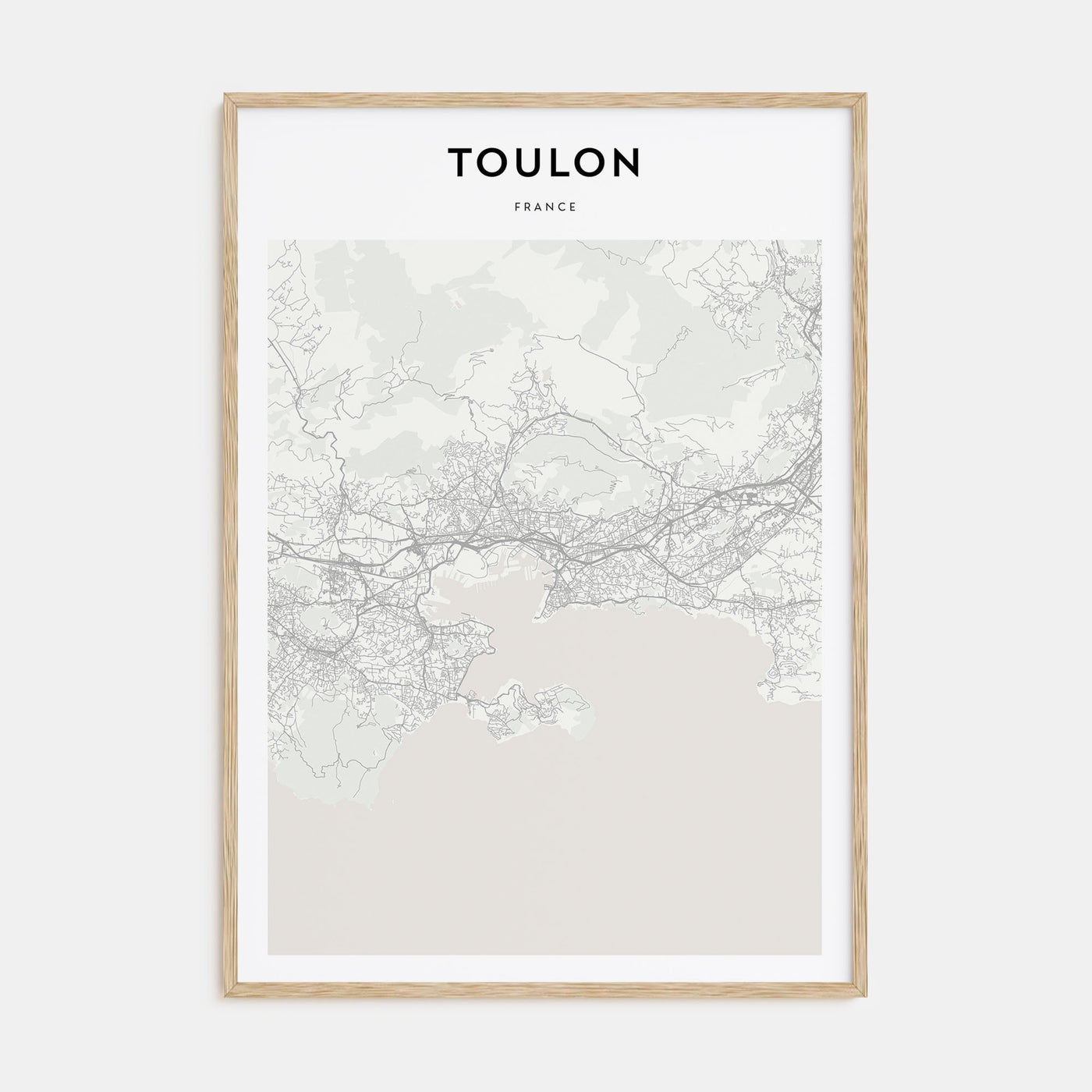 Toulon Map Portrait Poster