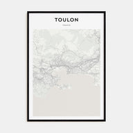 Toulon Map Portrait Poster