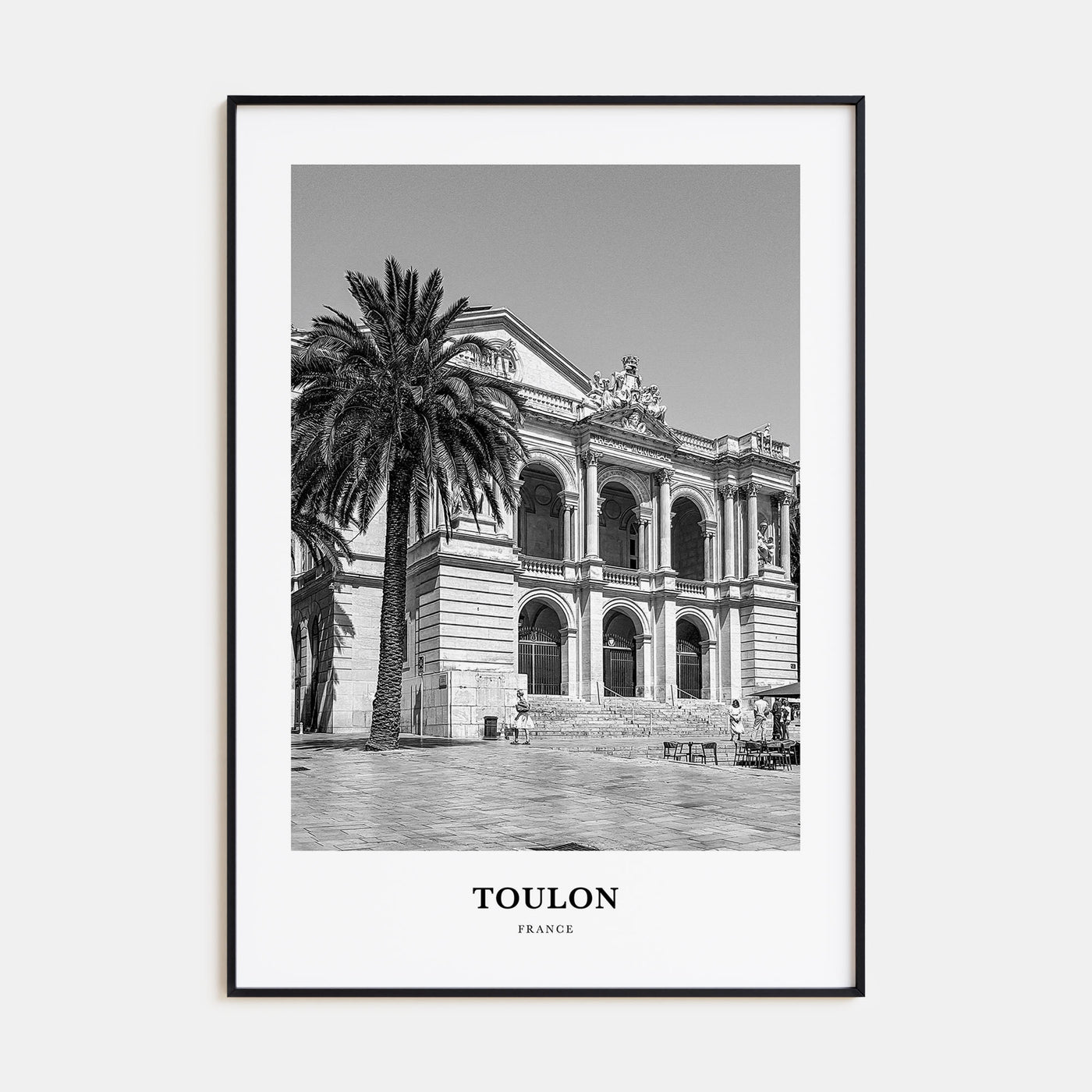 Toulon Portrait B&W Poster