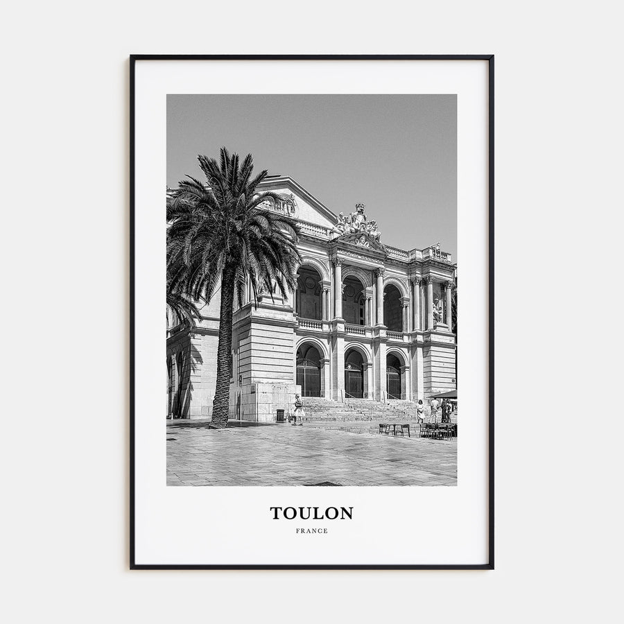 Toulon Portrait B&W Poster