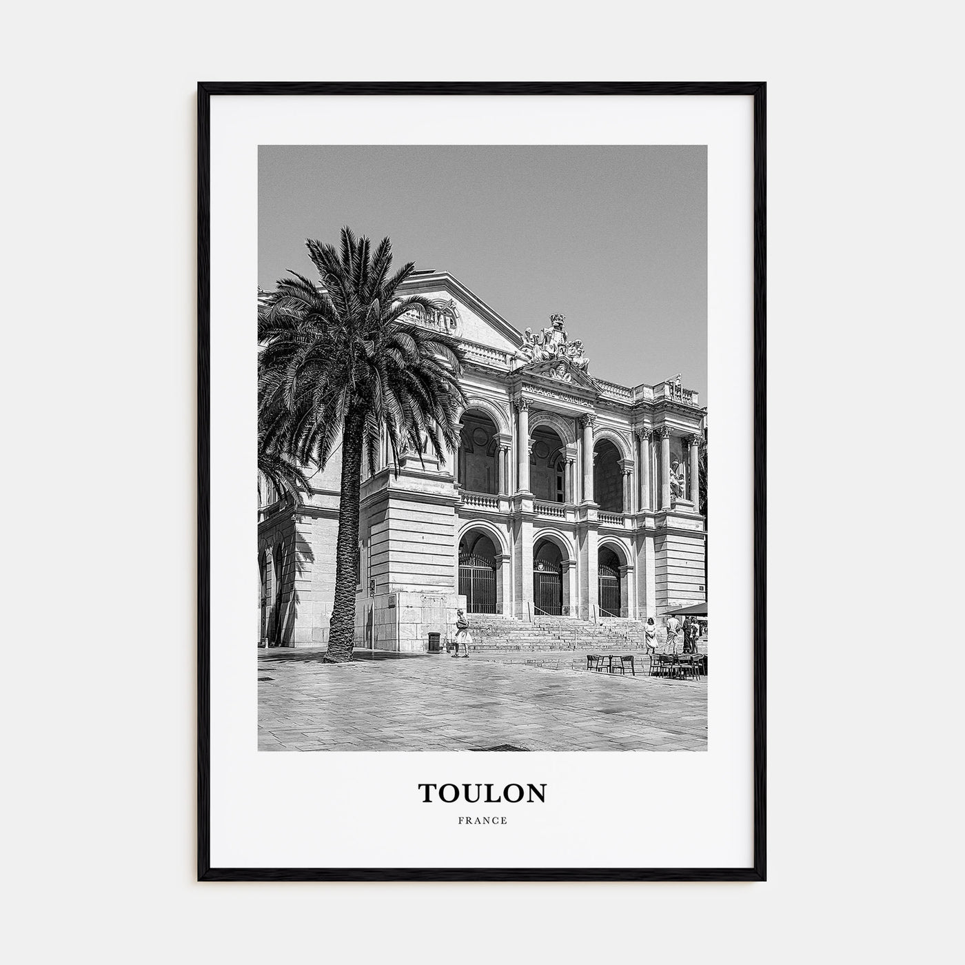 Toulon Portrait B&W Poster