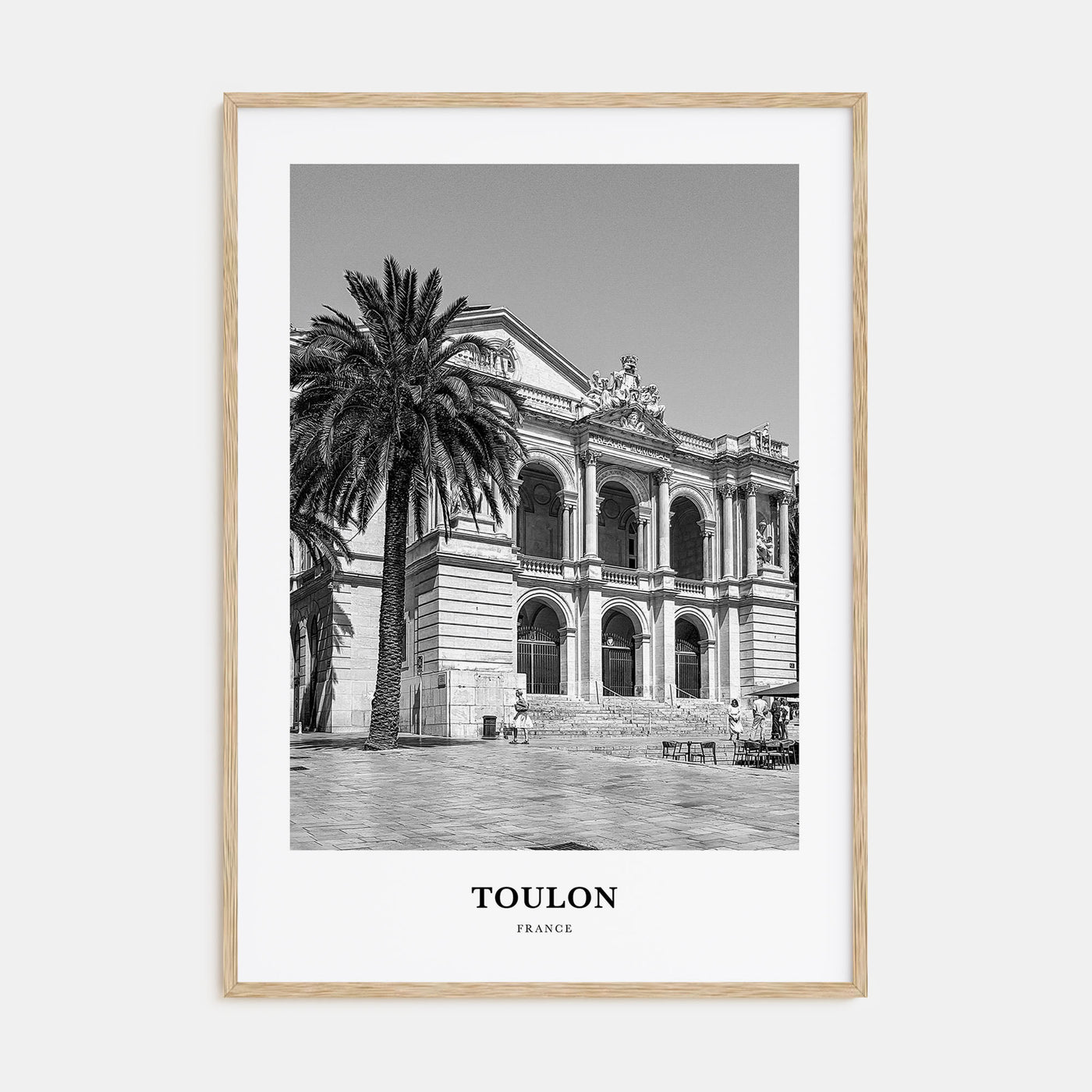 Toulon Portrait B&W Poster