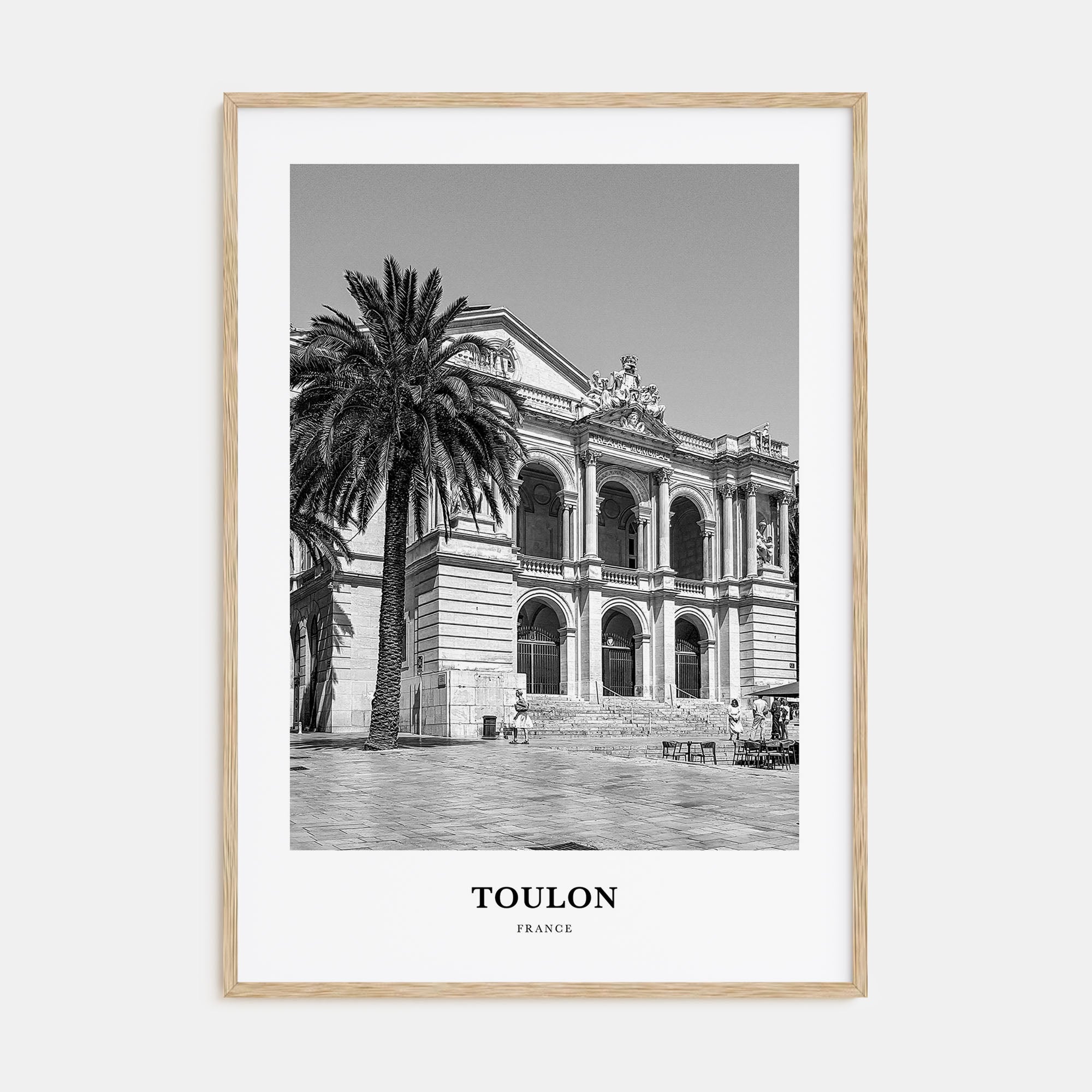 Toulon Portrait B&W Poster