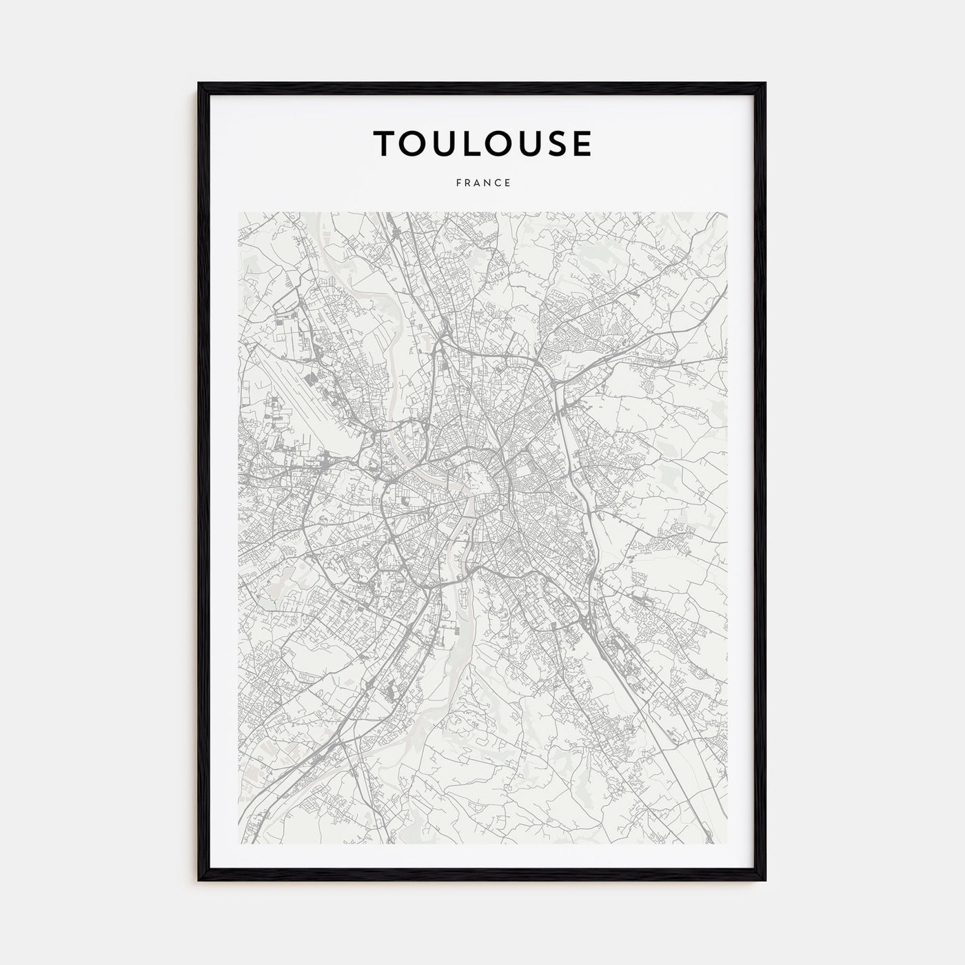 Toulouse Map Portrait Poster