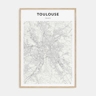 Toulouse Map Portrait Poster