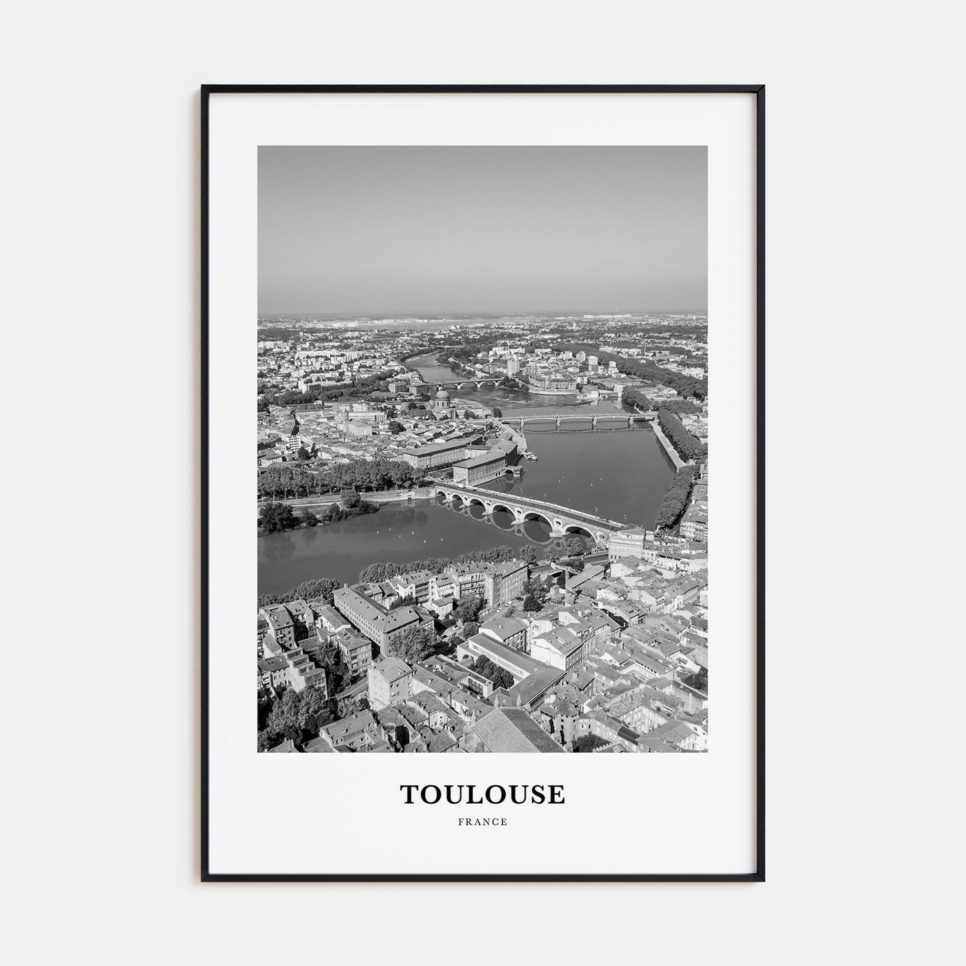 Toulouse Portrait B&W Poster