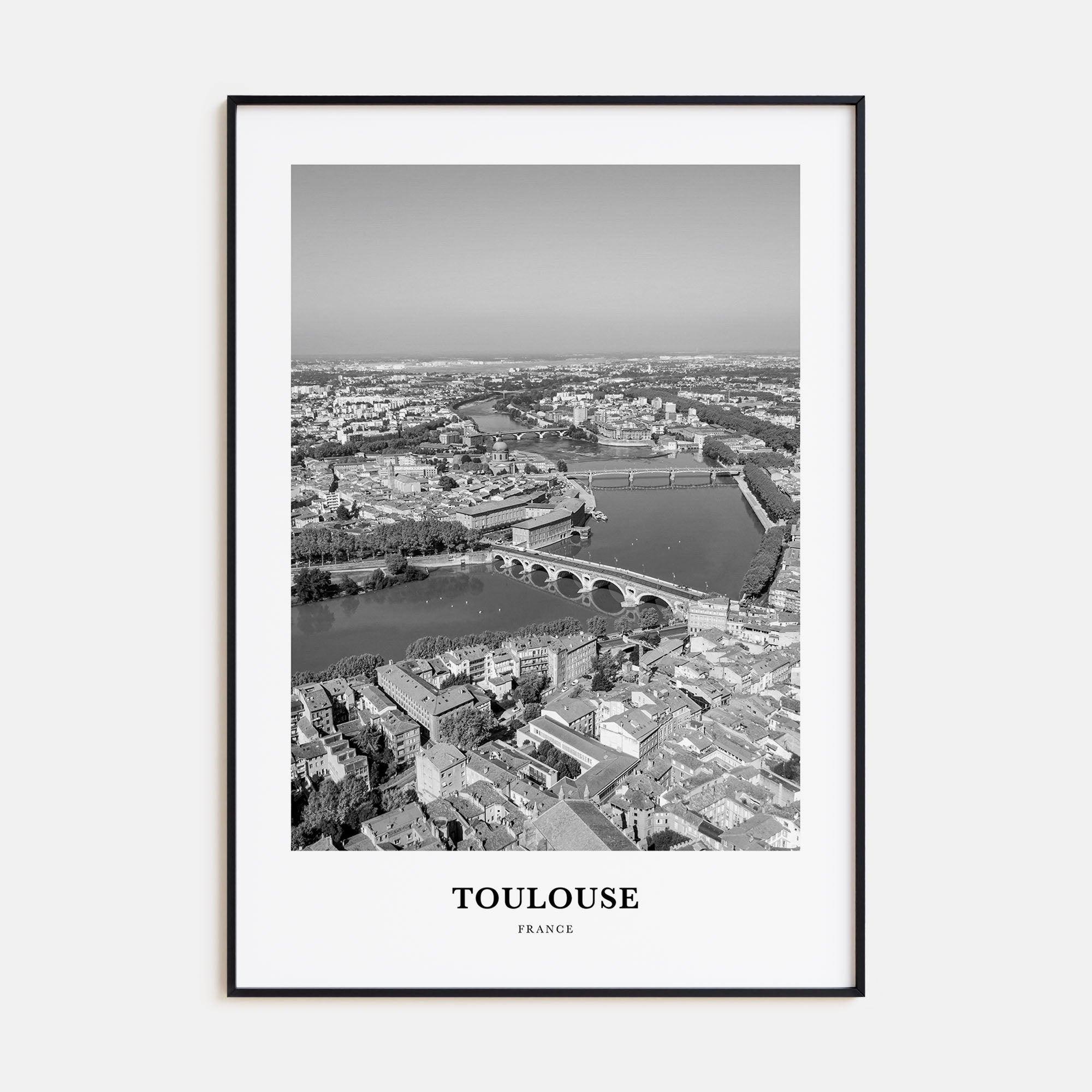 Toulouse Portrait B&W Poster