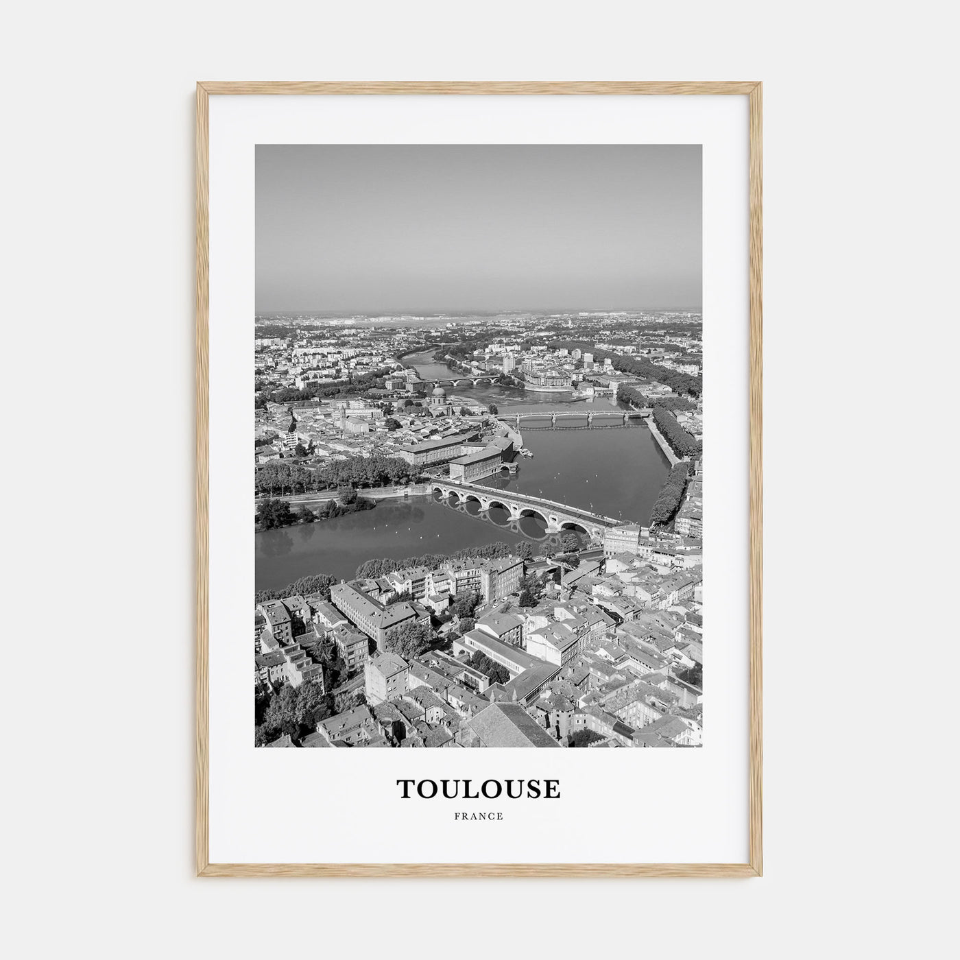 Toulouse Portrait B&W Poster