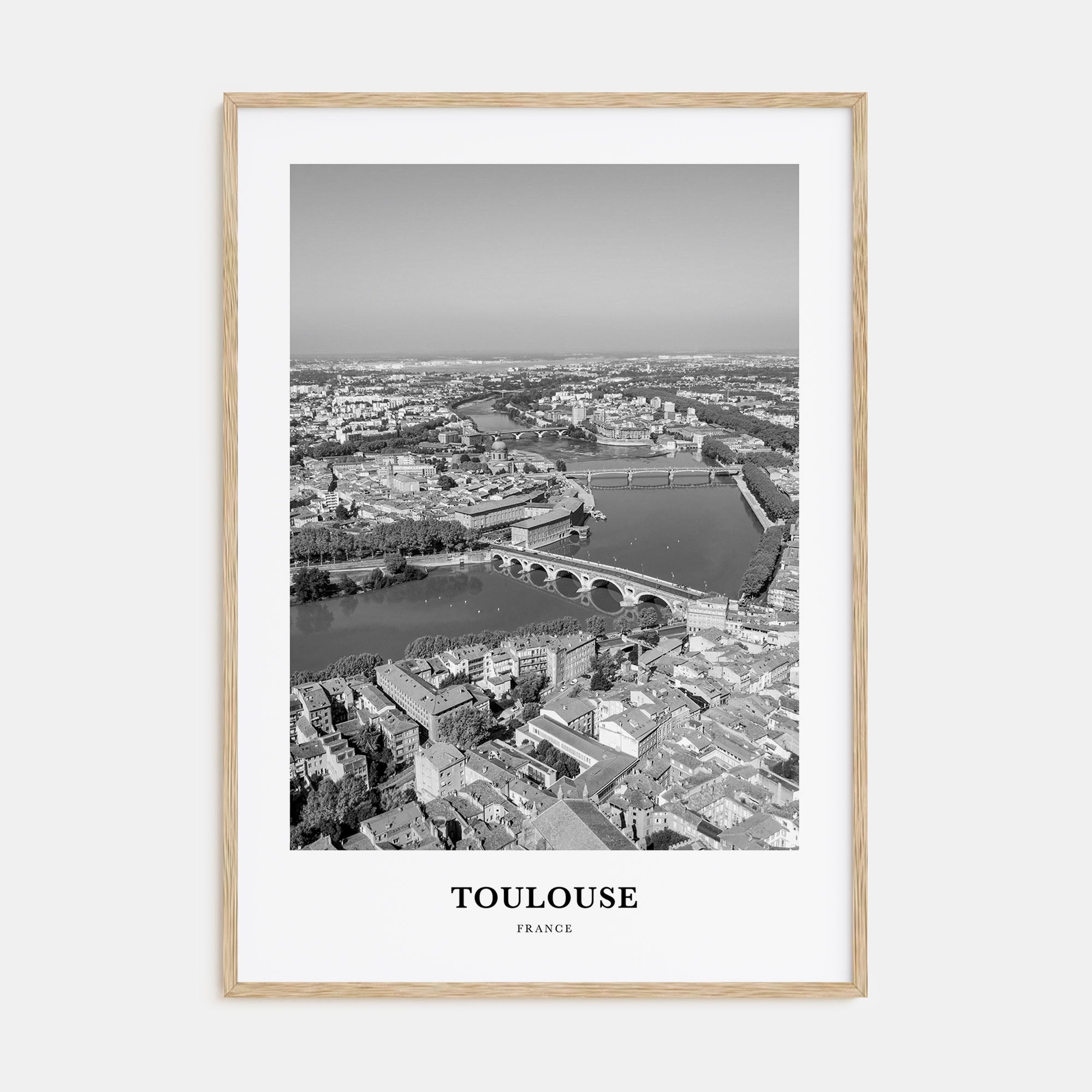 Toulouse Portrait B&W Poster