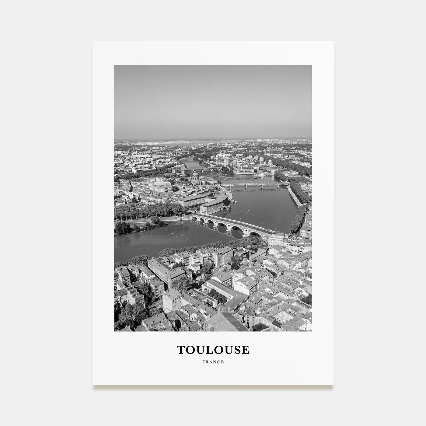 Toulouse Portrait B&W Poster