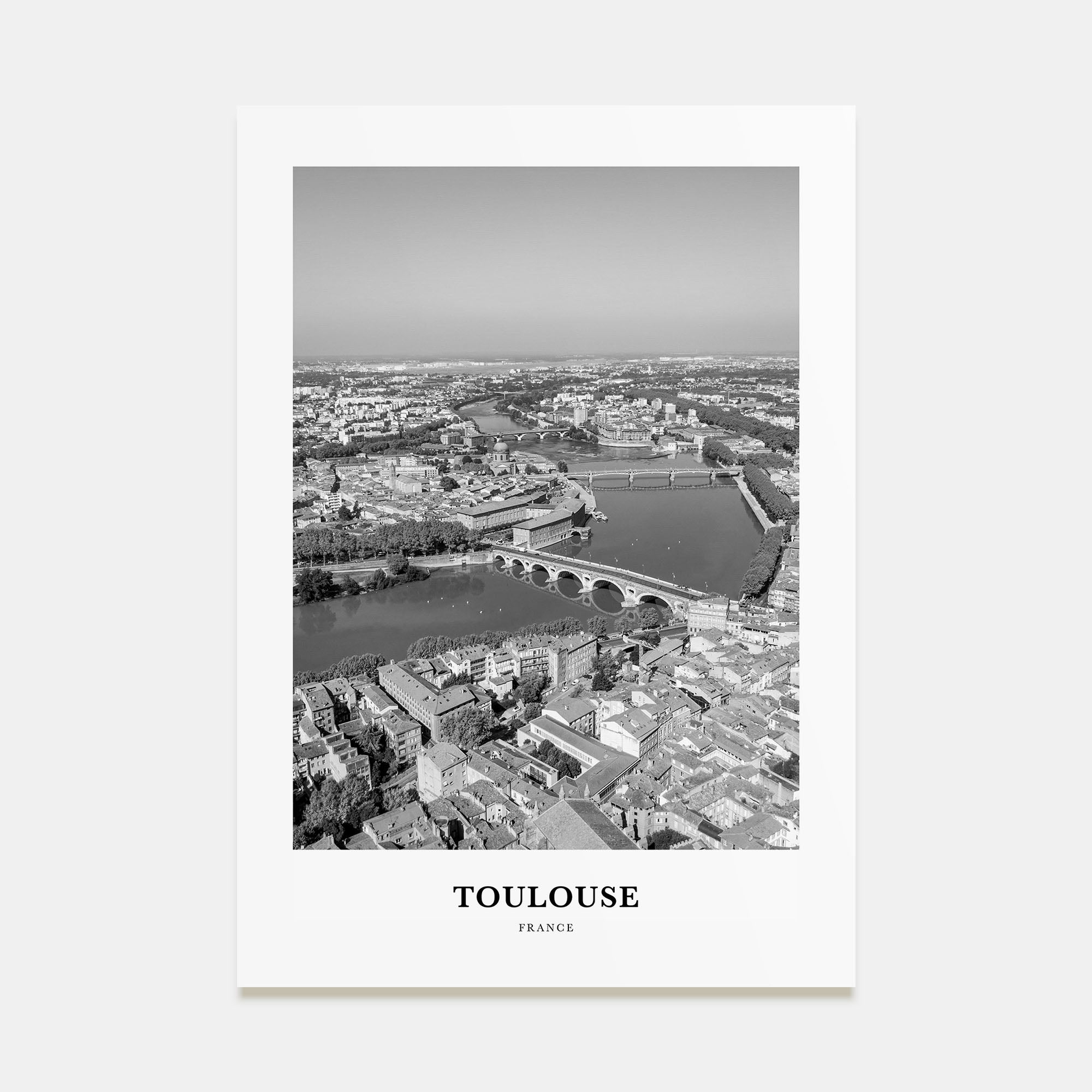 Toulouse Portrait B&W Poster