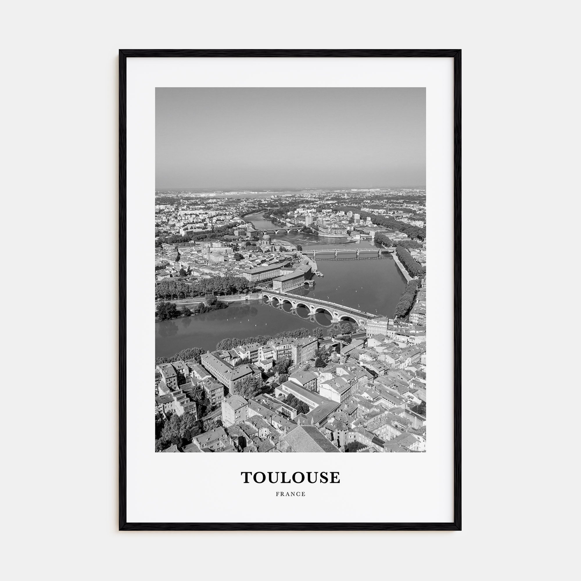 Toulouse Portrait B&W Poster