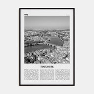 Toulouse Travel B&W Poster