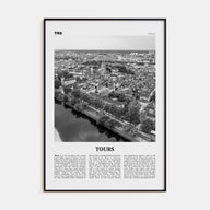 Tours Travel B&W Poster