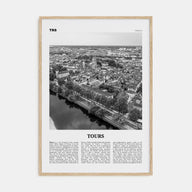 Tours Travel B&W Poster