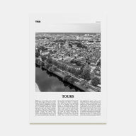 Tours Travel B&W Poster