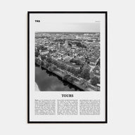 Tours Travel B&W Poster