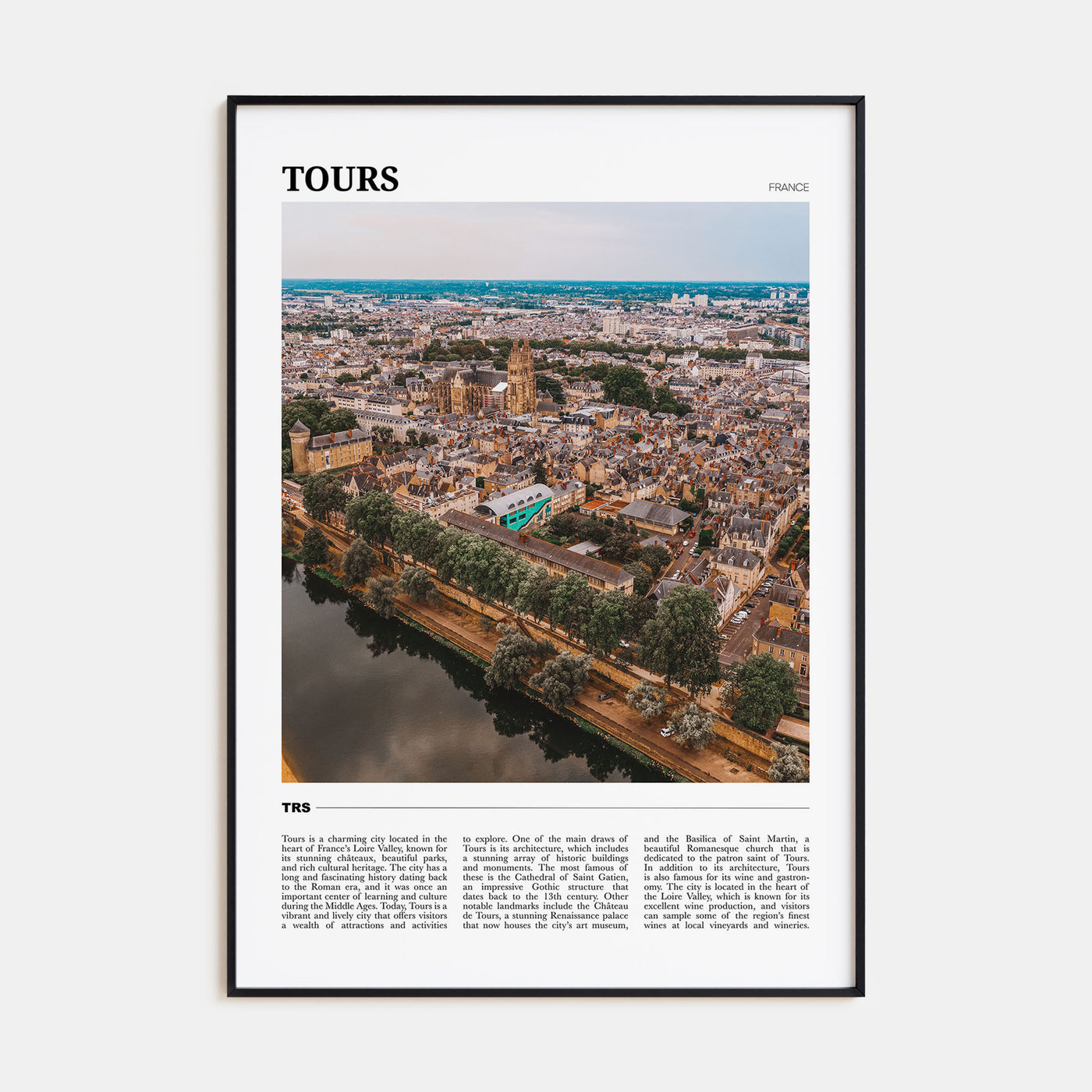 Tours Travel Color Poster