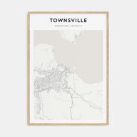 Townsville Map Portrait Poster