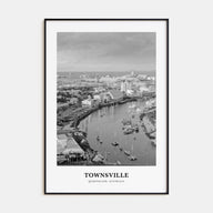 Townsville Portrait B&W Poster