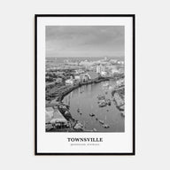 Townsville Portrait B&W Poster