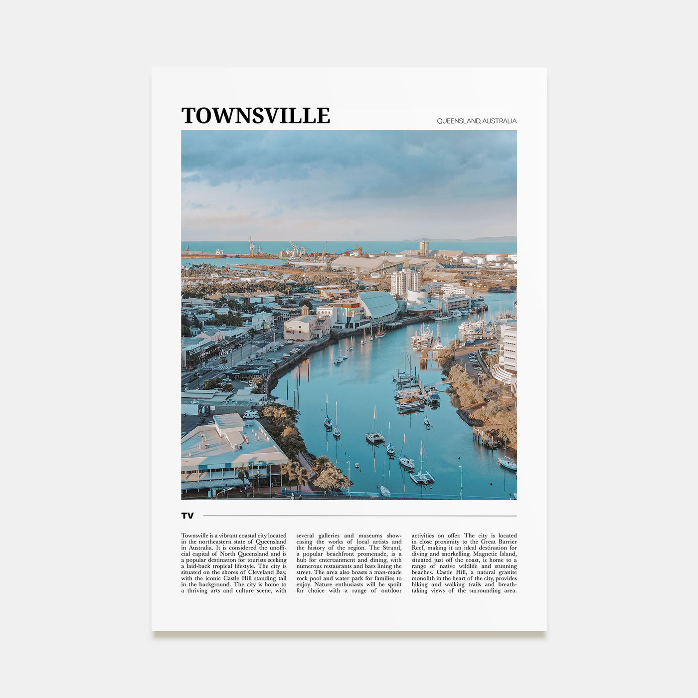 Townsville Travel Color Poster