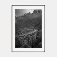 Train Arch Bridge Photo B&W No 1 Poster